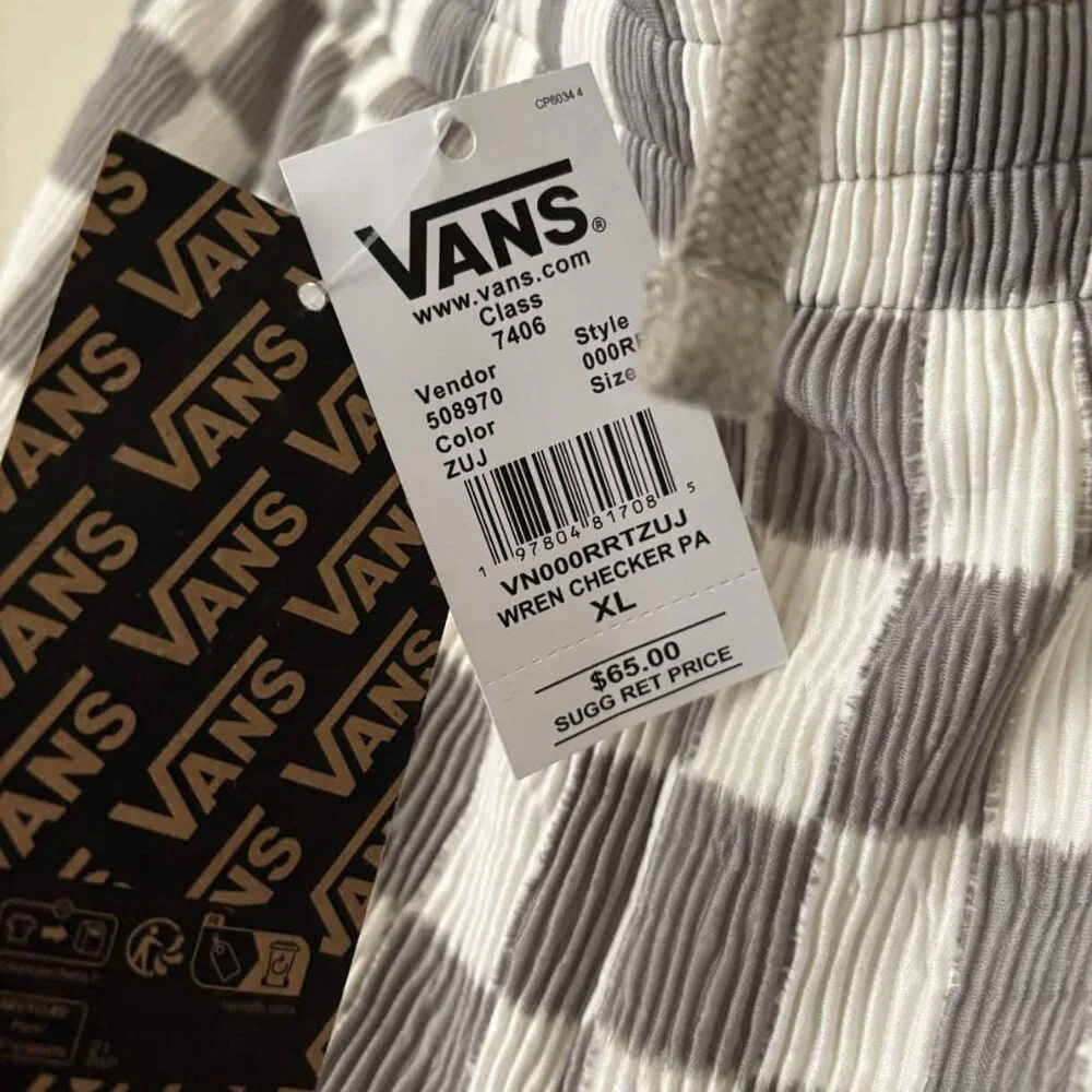 NWT VANS Wren Checkerboard Pants - Picture 3 of 3